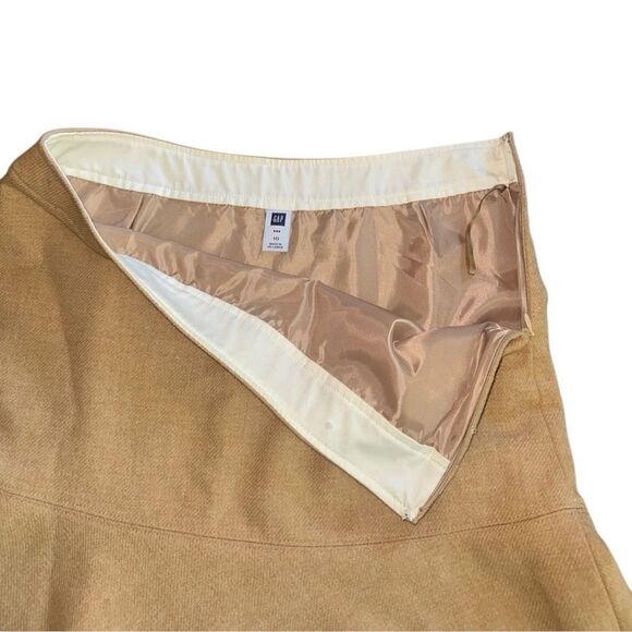 GAP Women's Wool Tan Skirt Size 10 - Picture 4 of 6
